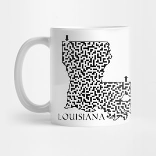 State of Louisiana Maze Mug